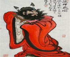 吴道子画钟馗手捉一鬼