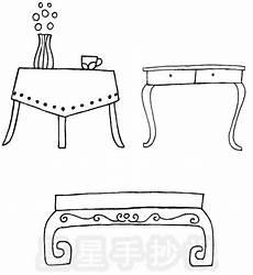 桌子的简笔画图片