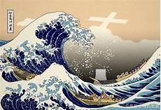 神奈川冲浪里构图